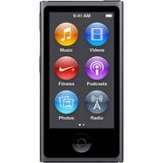 Angle View: Apple iPod Nano 8th Generation (16GB) Space Gray-Like New, Open Box