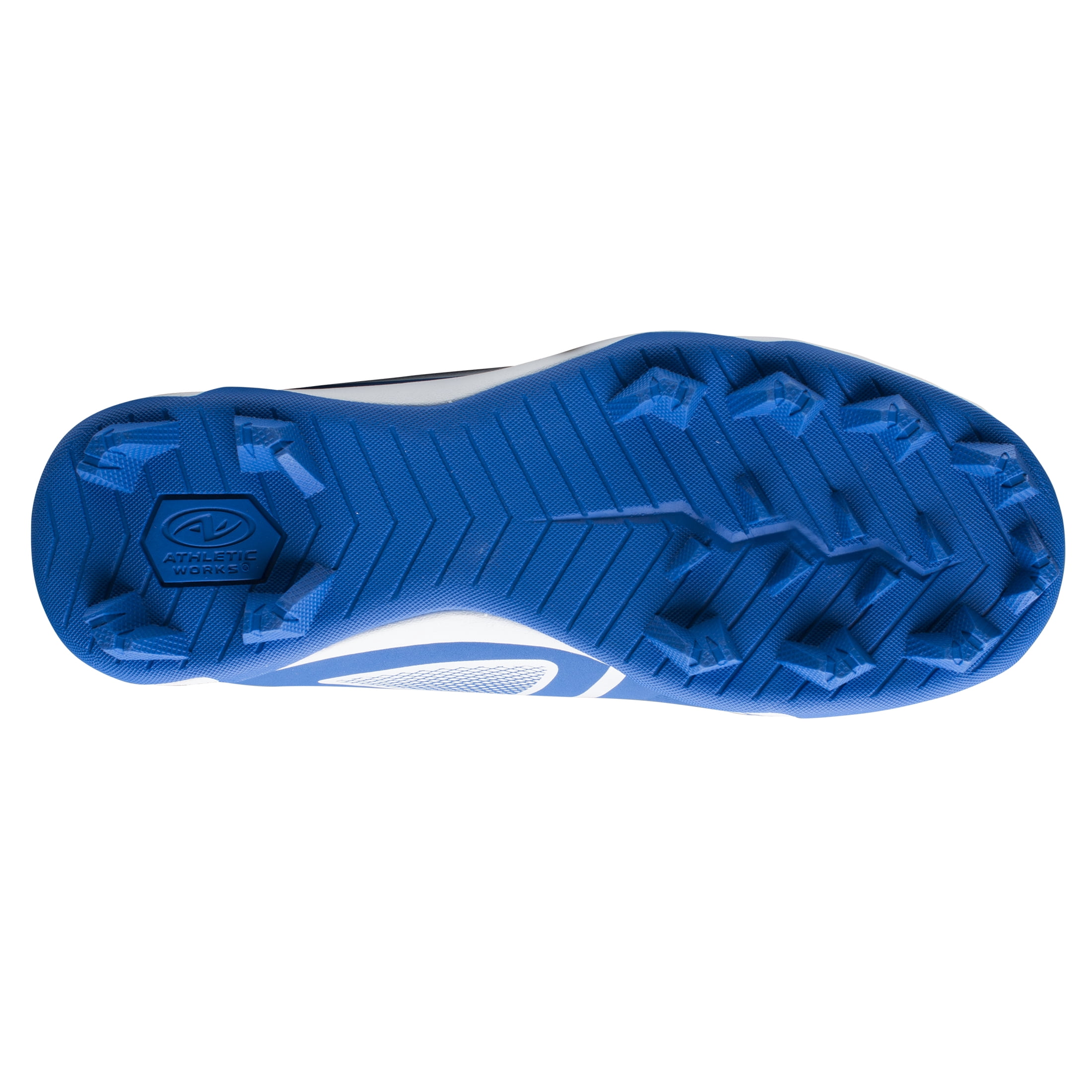 Athletic Works Youth Unisex Baseball Cleats, Blue Kids
