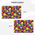 thumbnail image 3 of Placemats Set Of 4 / 6, Lemon Flower Colorful Placemats For Dining Table Indoor/Outdoors Heat Resistant Washable Placemats 18" X 12", 3 of 8