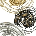 thumbnail image 4 of DecMode Contemporary Metal Multi Colored Rectangular Panels with Spiral Patterns Wall Décor, Set of 2 14"W x 36"H, 4 of 9