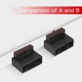thumbnail image 5 of Qianrenon Usb 3.0 19/20 Pin Adaptador De 90 Grados Macho A Hembra L Giro En Ángulo Recto Para Placa Base De Escritorio Conector Interno En Ángulo Hacia Arriba (Ph19A), 5 of 5