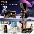 thumbnail image 3 of for Galaxy A14 5G Phone Case Astronaut Cute for Women Girls Girly Unique Black Cases with Astronaut Hidden Stand Kickstand 6D Design Cover for Samsung Galaxy A14 5G 2023 6.6 inch, 3 of 11
