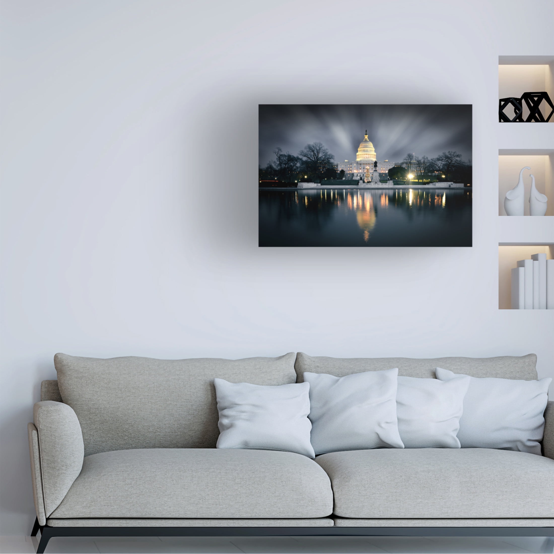 Trademark Fine Art Ivy Deng Captitol Hill Canvas Wall Art
