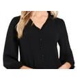 thumbnail image 2 of CeCe Womens Ruffled V-Neck Blouse, 2 of 3