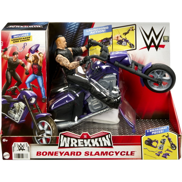 WWE アンダーテイカー＆バイク Mattel WWE Wrekkin' Action Figure & Toy Vehicle Set
