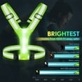 thumbnail image 3 of Reflective Running Vest Gear,Light Up Vest Runners Night Walking - green, 3 of 5