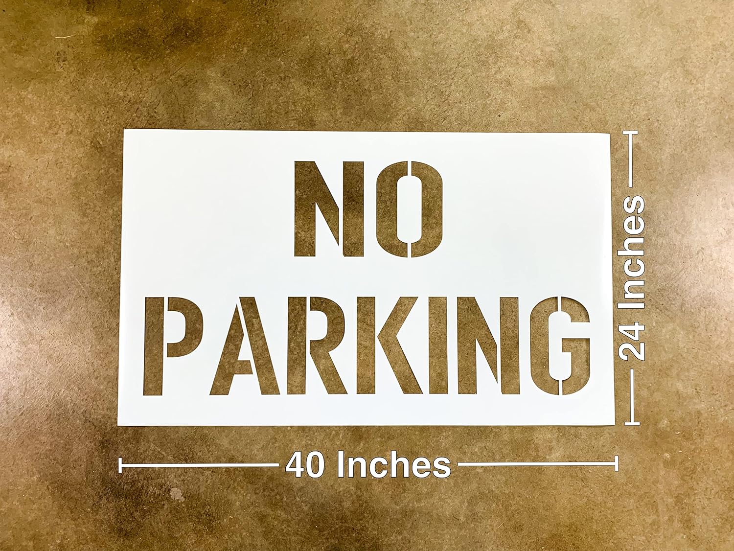 8 Inch Large Parking Lot Stencils, 10 MIL Thick Reusable Mylar, Big  Letter Stencils, No Parking Stencils For Parking Lot
