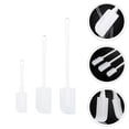 thumbnail image 6 of Silicone Spatulas 3Pcs Multifunctional Silica Gel Baking Set Cake Cream Scrapers (White), 6 of 8