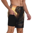 thumbnail image 2 of Fotbe Lake Meditating Elephant Traje de Baño para Hombre – Shorts de Natación de Secado Rápido con Forro y Bolsillos-Large, 2 of 6