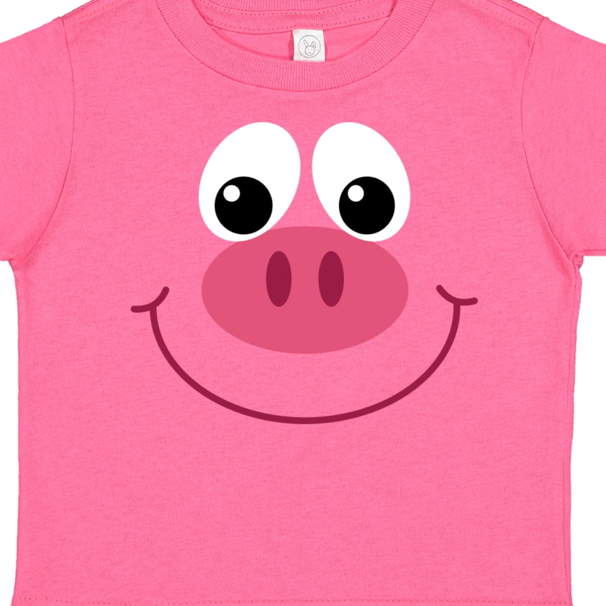 2 Pig Girl Face Eyes Toddler or Child T-Shirt  ~ Personalized 
