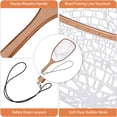 thumbnail image 5 of Fly Fishing Landing Net,Trout Fishing Net,Soft Rubber Catch and Release Fish Net with Wooden Handle Frame, 5 of 9