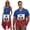 Haiti Flag Leaf, variant on Garronmavis Jamaican Flag Couples' Outfits Husban and Wife Clothing Personality Men's Button Down Shirt Size XS Hawaiian Tops and Women's Summer Dress Fashion Beach Sundress