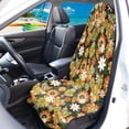 thumbnail image 2 of Garronmavis 1 PC Front Car Seat Towel Cover, Waterproof Stain Resistant Non-Slip Breathable, for Gym Workout Beach Hiking Running, Universal Fit for Cars SUV Trucks Sedan Van, 2 of 8