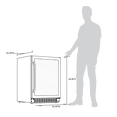 thumbnail image 4 of Newair 24” Wine and Beverage Fridge with Reversible FlipShelf™ Racks 179 Can or 49 Bottle, 4 of 13