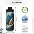 thumbnail image 3 of Yiaed Surfing Guinea Pig Print Sports Insulated Kettle Bottle Reusable Stainless Steel Insulated Cup, Outdoor Portable Casual Stainless Steel Insulation Cup, 3 of 7