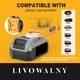 thumbnail image 4 of Ventilador portátil de obra LIVOWALNY para batería Dewalt de 20 V y 17 W, 4 of 8