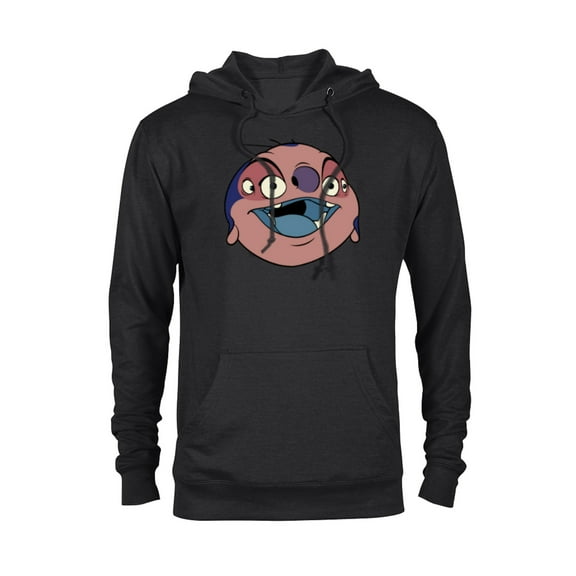 Disney Lilo & Stitch Jumba Jookiba Smiling Big Face Costume - Pullover Hoodie for Adults - Customized-Black