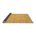 thumbnail image 2 of Ahgly Company Indoor Round Abstract Brown Modern Area Rugs, 4' Round, 2 of 4