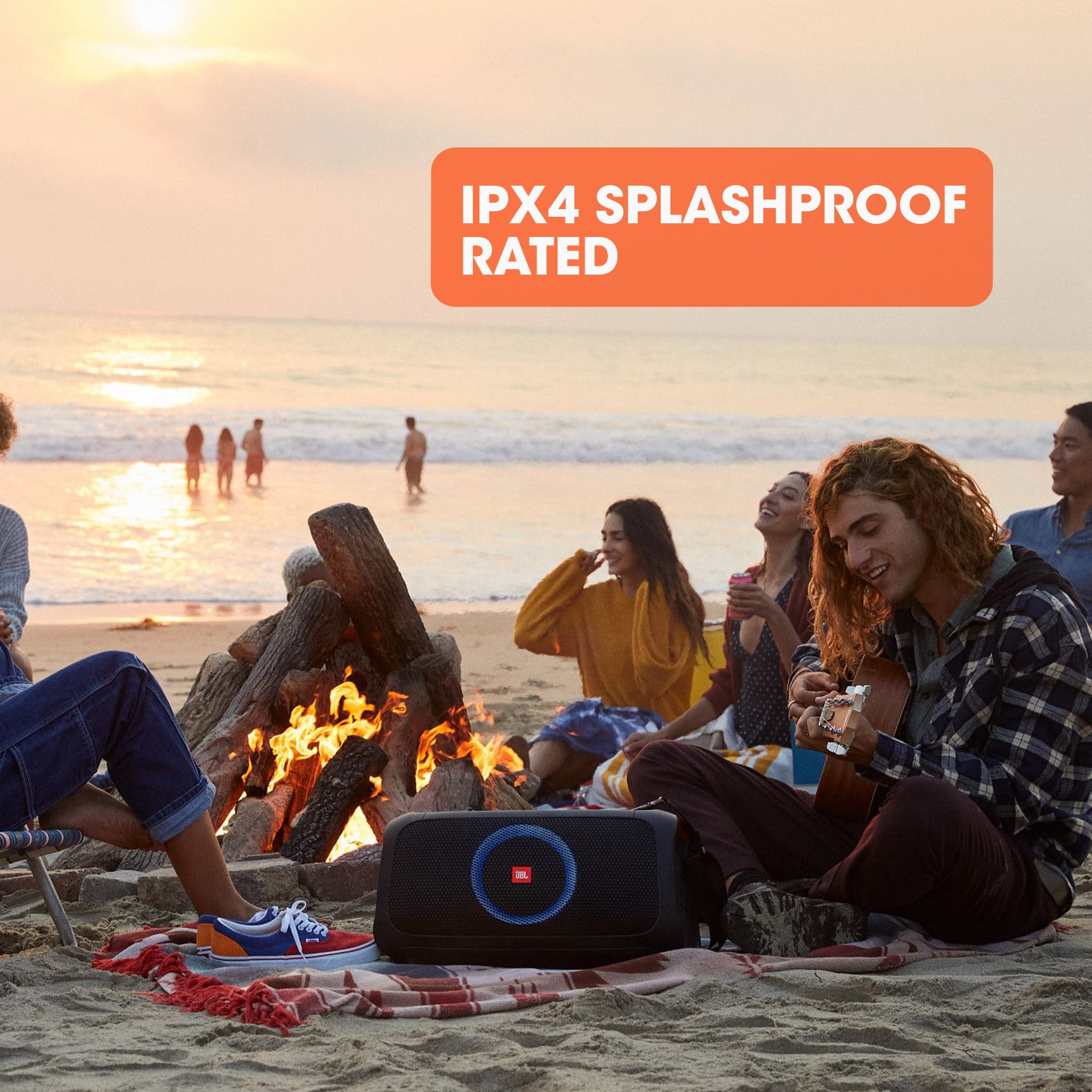JBL PartyBox OnTheGo Portable Bluetooth Karaoke Speaker with Wireless Mic and Builtin Lights  (图5)