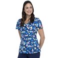 thumbnail image 7 of Dickies EDS Women Scrubs Top, V-Neck, Plus Size, DK721, 2XL, Starry Eyed Love, 7 of 7