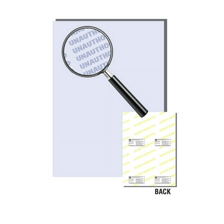 Laser Print Security Paper, Bond Blue 24-lb, 8.5" x 11" - 1000 Sheets