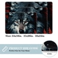 thumbnail image 2 of Wolf Polyester Non-Slip Machine Washable Office Mat - Door Mat Chair Rugs Door Mats, 2 of 6
