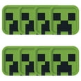 thumbnail image 2 of Minecraft Creeper Face Square 9" Dinner Plates, 8ct, 2 of 2