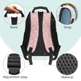 thumbnail image 4 of Uorisanigo Pink Floral Capybara School Backpack 17 Inch Back to School Backpack for Kids 6-12 Year, Breathable Daypack with Water Bottle Pockets, for School, Camps and Travel, 4 of 7