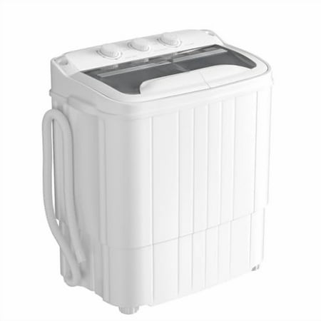Superday Portable Washing Machine, 2 In 1 Small Washing Machine and Spin Dryer Combo, 15lbs Compact Mini Twin Tub Washing Machine for Camping, Apartments, Dorms, College Rooms, RV,