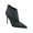 Navy, variant on Womens Black Embellished Comfort Fazzie Pointed Toe Stiletto Zip-Up Dress Booties 8.5 M