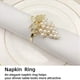 thumbnail image 5 of 36 Piezas Anillos de Servilleta de Perlas Forma de Uva Dorada Servilletero Soporte Hebilla Servilleteros Boda Fiesta DecoracióN de la Mesa Hebillas, 5 of 5