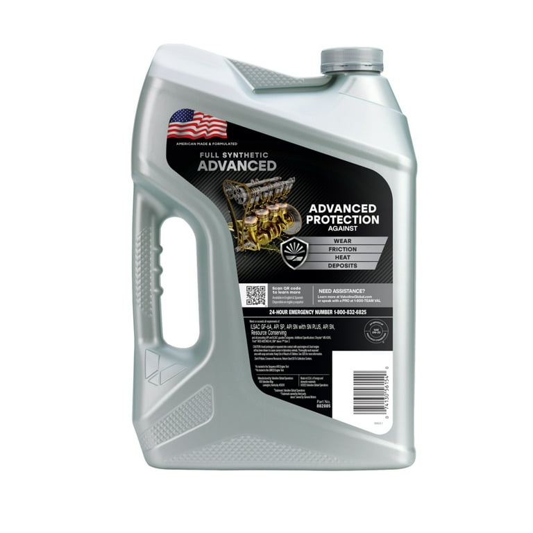 Valvoline Advanced Full Synthetic Motor Oil SAE 0W-20