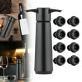 thumbnail image 2 of Wine Saver Vacuum Pump, Ongmies Pump with 6 Vacuum Wine Stoppers Wine Bottle Keep Wine Fresh Food Grade Silicone Wine Corks Fit Any Wine Bottles, Black, 2 of 9