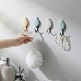 thumbnail image 6 of Nkmbld Large Adhesive Hooks for Hanging Heavy Duty, Leaf Non-Marking Hooks No-Hole Kitchen Bathroom Wall Towel Hooks, Works on Ceramic, Marble, Glass, Metal, 6 of 7