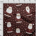 thumbnail image 3 of oneOone Rayon Maroon Fabric Kawai Fabric For Sewing Printed Craft Fabric By The Yard 56 Inch Wide-FO, 3 of 5