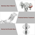 thumbnail image 4 of Uxcell Pipe Supports, Stainless Steel Wall Mount Ceiling Mount Pipe Support Brackets for Dia 57mm Pipe Tube, 4 of 6