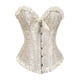 thumbnail image 1 of overbust corset sexy lace plus size erotic zip floral women bustier corset lingerie tops, 1 of 4