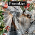 thumbnail image 4 of Rustic Farmhouse Christmas Shower Curtain, Winter Snowflake Wood Barn Door Xmas Shower Curtains for Bathroom, Merry Christmas Shower Curtain Set with 12 Hooks, 72X72in, 4 of 5