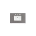 thumbnail image 1 of James Martin Furniture 050-S36-GEX-SNK 36 in. & 3 cm Bristol Grey Expo Quartz Single Bathroom Vanity Top with Sink, 1 of 1