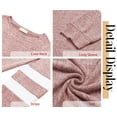 thumbnail image 5 of Fantaslook Womens Long Sleeve Tops Crewneck Sweatshirts Casual Color Block Tunic Tops Pullover, 5 of 8