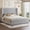 Light Grey Velvet, variant on VanAcc 6.3" Thick Wrap Me Up Fluted King Bed by Modern, Khaki Linen
