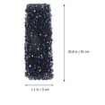 thumbnail image 3 of EeaseMX Cinturón adhesivo de malla con diamantes de imitación negros y azules para vestido de dama de honor, cadena decorativa de diamantes., 3 of 7