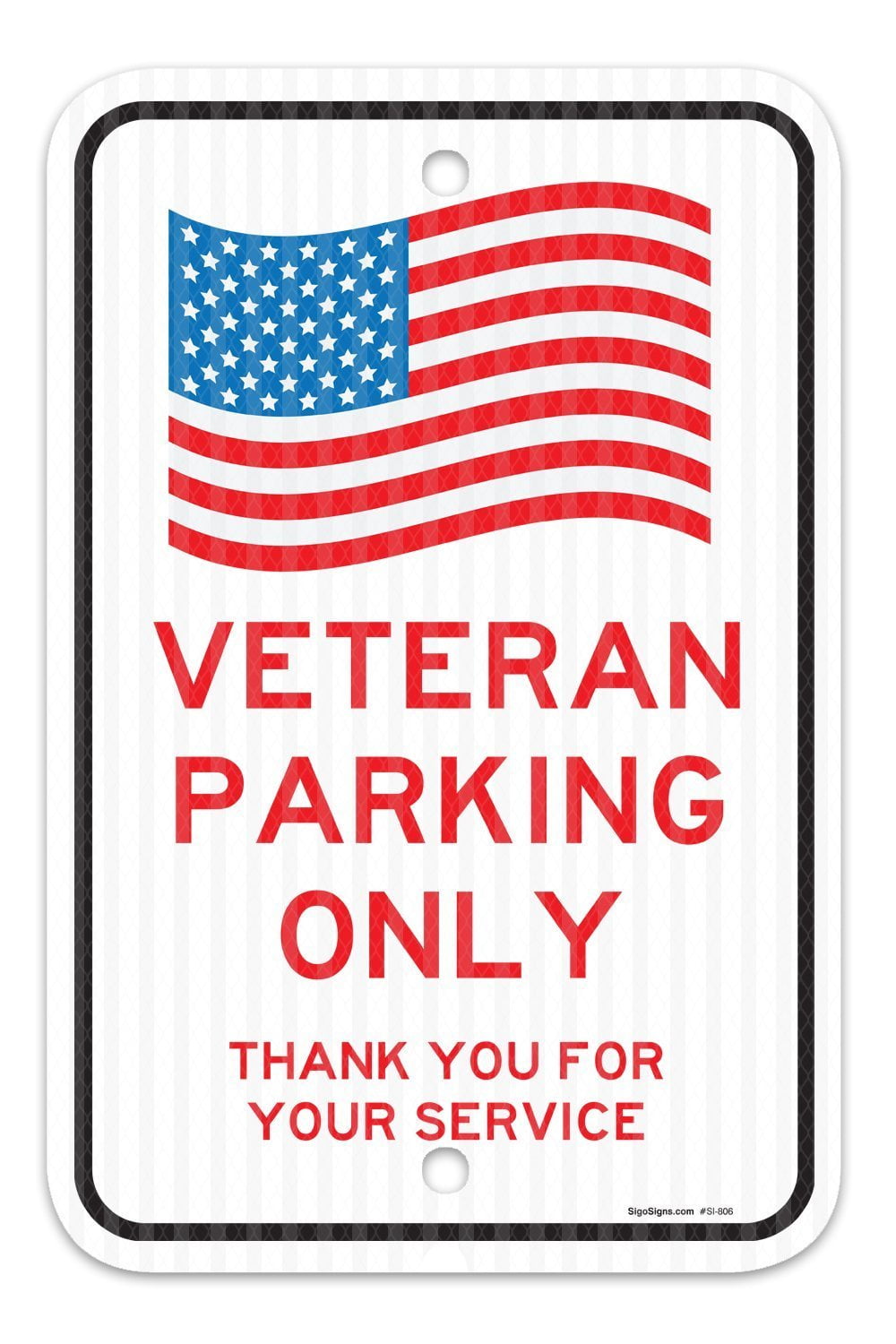 RV Parking Only Sign By SmartSign 12 x 18 3M Diamond Grade Reflective Aluminum