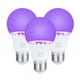 thumbnail image 1 of 3 Piezas 10W Ultravioleta UV Bombilla Fluorescente DeteccióN UV LáMpara Negra Luz Azul LáMpara E26 110V 220V para DecoracióN de Fiesta de DJ, 1 of 5