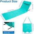 thumbnail image 3 of FYBTO Chaise de Plage Portable, Chaise de Camping, Chaise de Plage Pliante avec Support Dorsal et Sac de Rangement, Chaise de Plage Inclinable Réglable Légère pour Voyage Pêche Randonnée (Longue, Bleu Pâle)-1066, 3 of 5