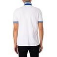 thumbnail image 3 of Fila Faraz Tipped Rib Polo Shirt, White, 3 of 5