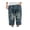 Dark Blue, variant on CaComMARK PI Men's Capri Jeans Loose-Fit Ripped Hole Harem Capri Jeans Baggy Denim Cargo Shorts Multi Pocket Fashionable Casual Shorts Dark Blue L30
