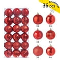 thumbnail image 3 of 36pcs Christmas Tree Decorations Balls 1.18 Inch, Christmas Decor, Indoor Outdoor Shatterproof Christmas Ornaments, Xmas Party Wedding Suppiles Red, 3 of 5