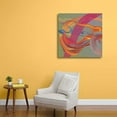 thumbnail image 4 of Idea4wall Modern Canvas Wall Art Abstract Painting Canvas Prints for Home Wall Decor, 16"x16", 4 of 5