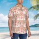 thumbnail image 3 of Balery Swan Couple Camisas hawaianas de manga corta para hombre, camisas playeras de corte holgado, camisas de vacaciones con botones,XX-Large, 3 of 7